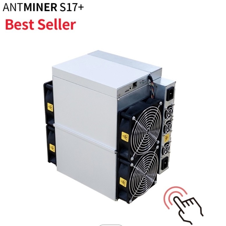 SHA256 Mining ZEC Miner 75db Bitmain Antminer S17+ 73Th 2920W