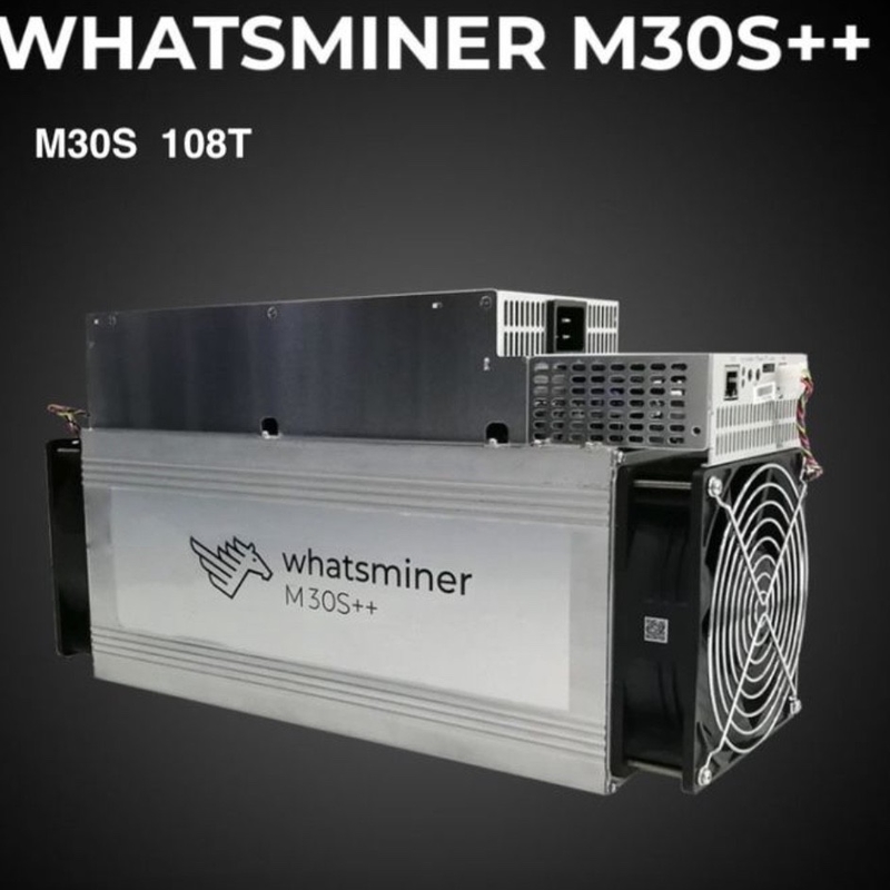 0.030j/Gh BTC Miner Machine 108TH/S 3348W Microbt Whatsminer M30s++ 108t